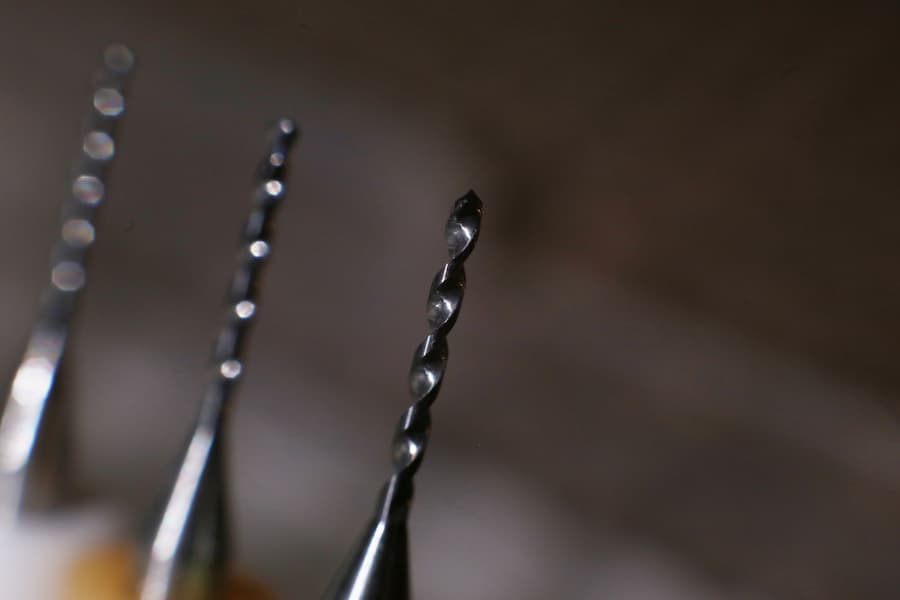 A close-up image of a drill bit