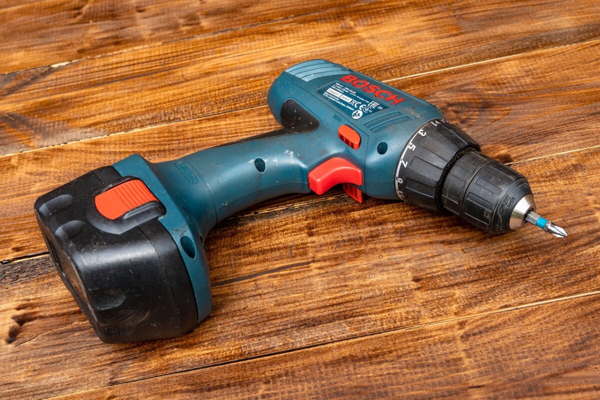 A Bosch cordless drill